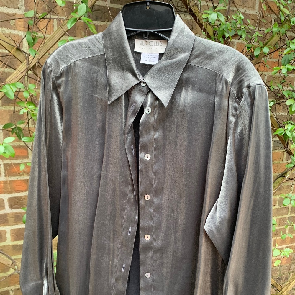 Metallic sheen blouse